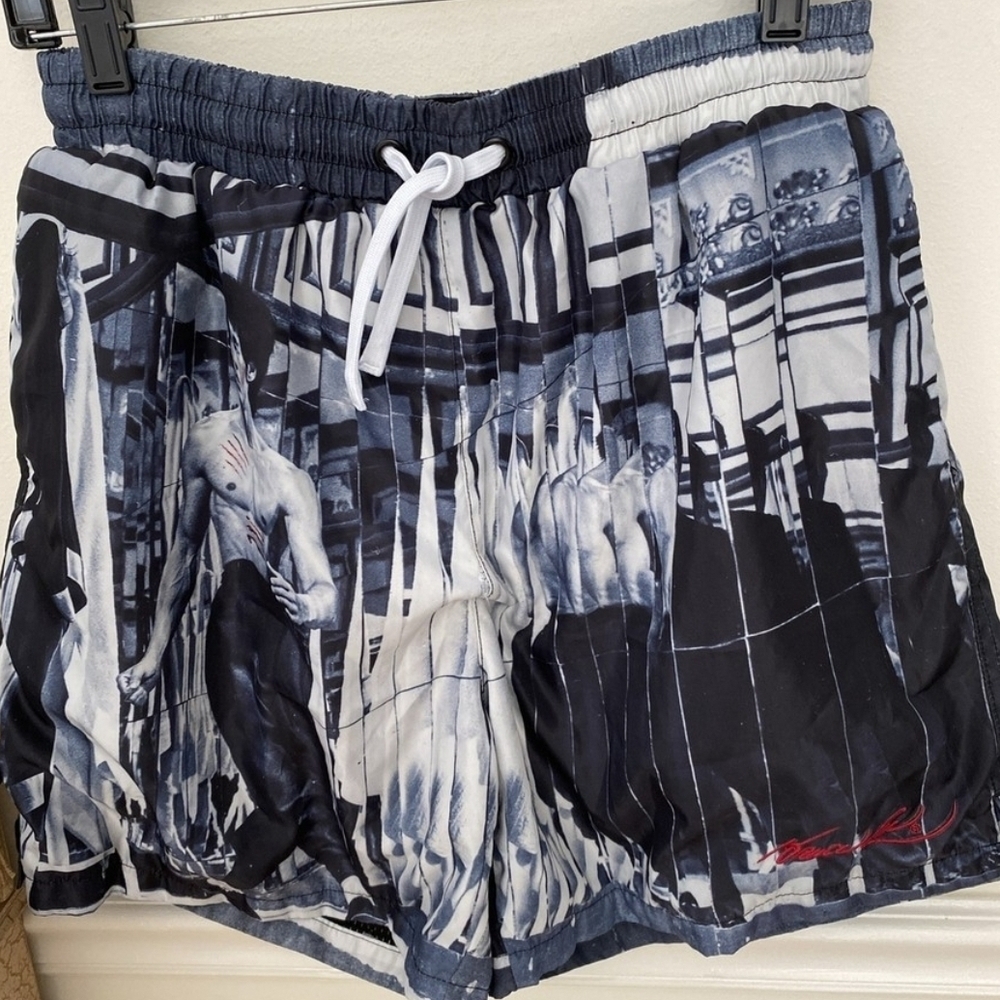 Stylish Black and White Men's Shorts
